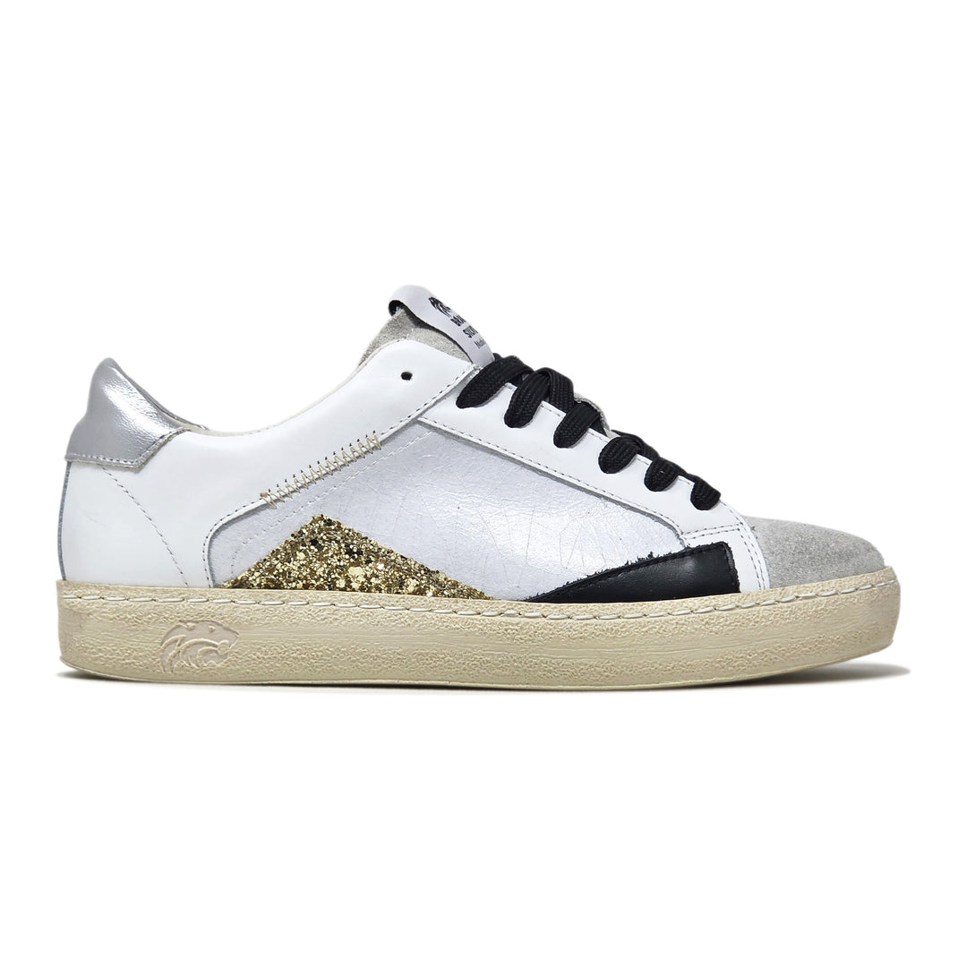 EVAN PELLE BIANCA NERA ORO ARGENTO