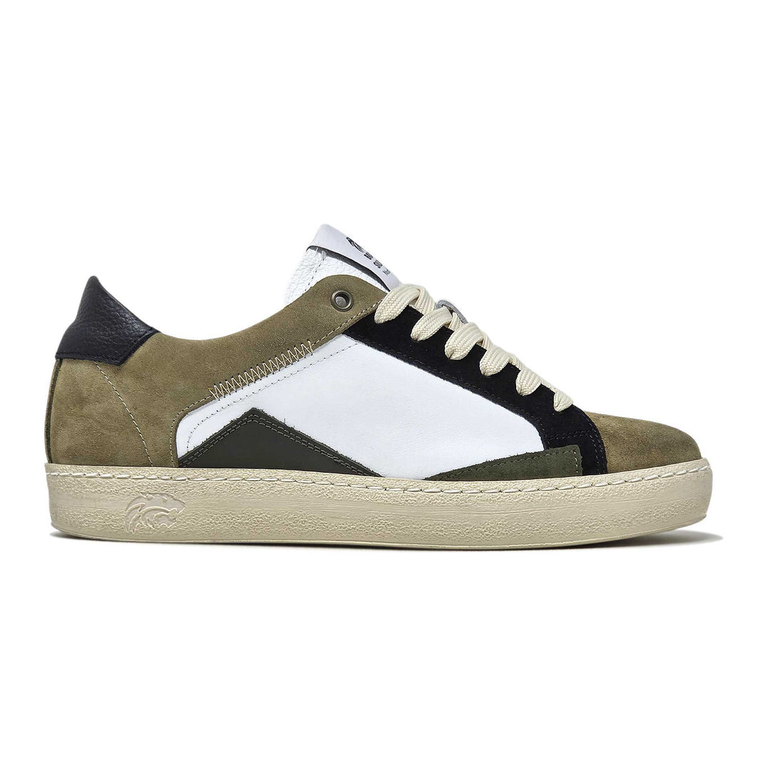 EVAN PELLE BIANCO TAUPE NERO VERDE