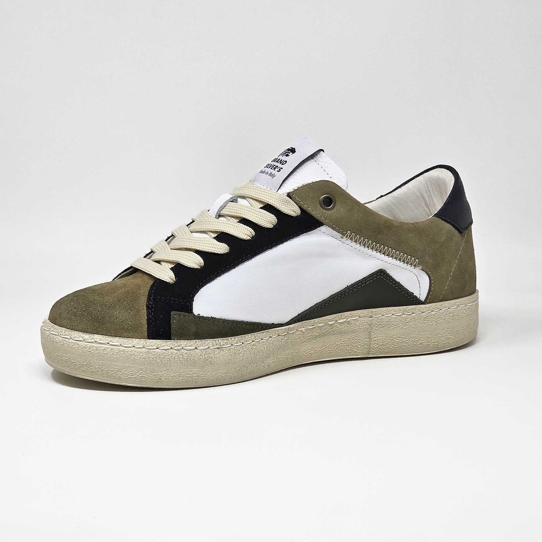 EVAN PELLE BIANCO TAUPE NERO VERDE
