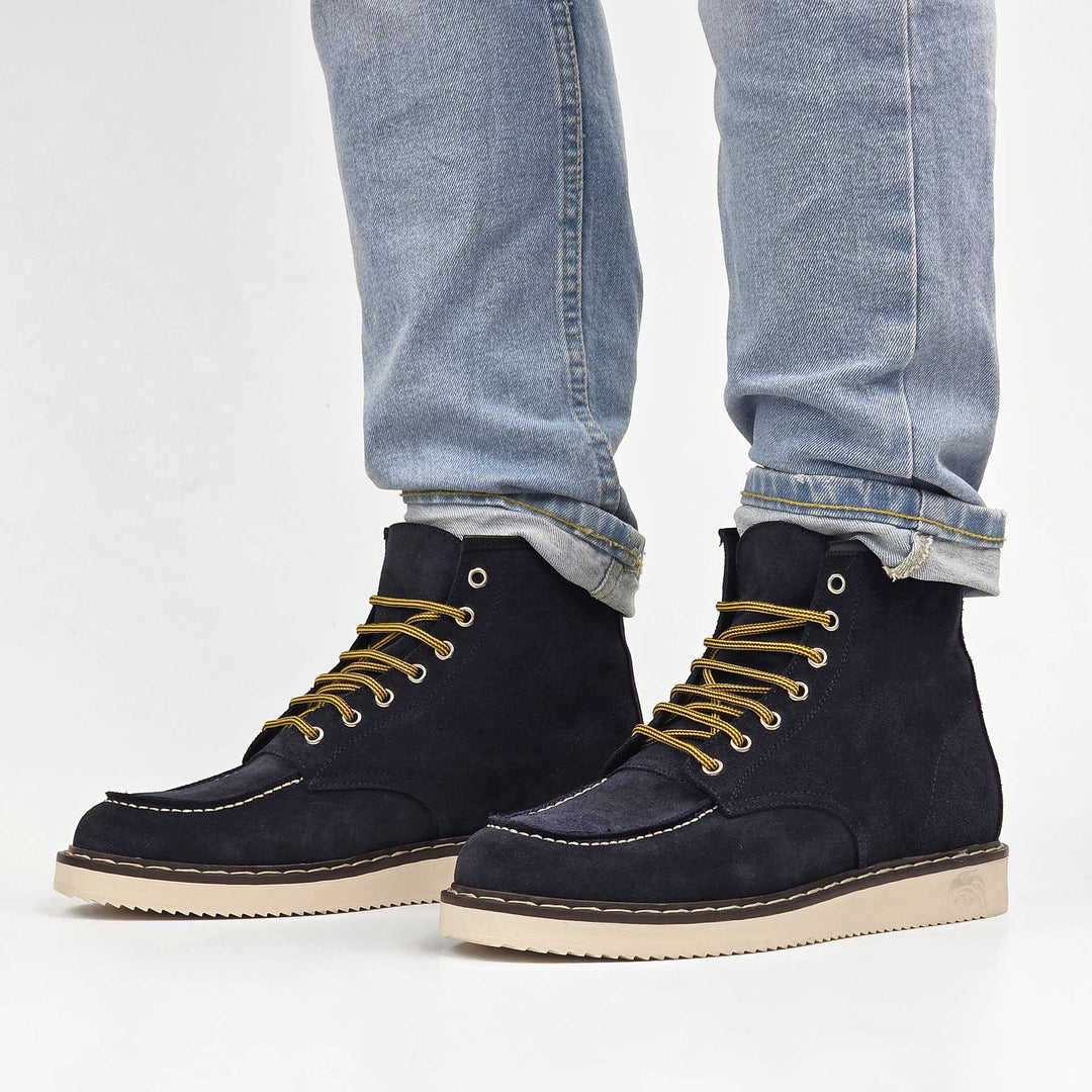 JANNIK CAMOSCIO CUOIO MORO BLU