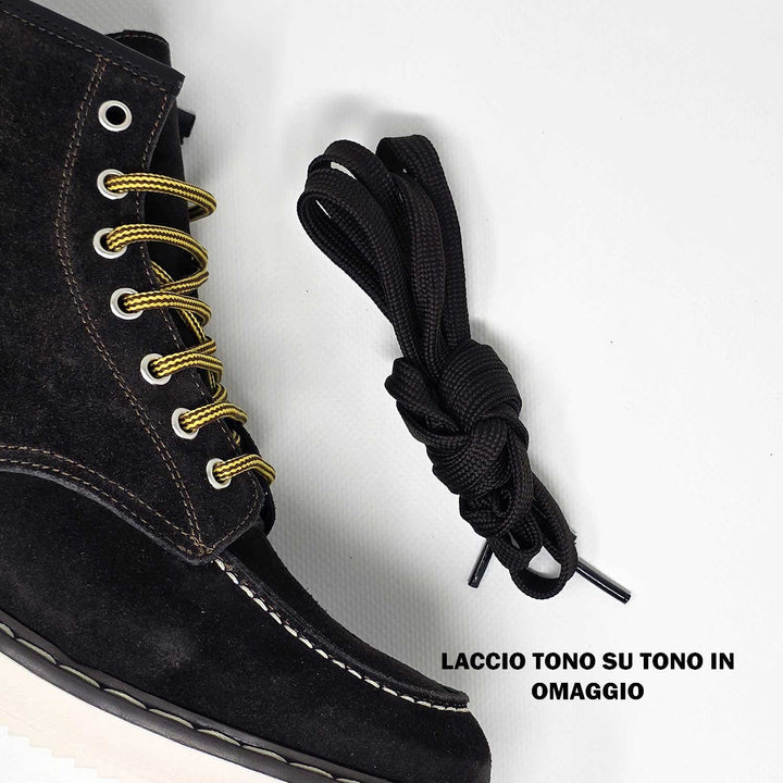 JANNIK CAMOSCIO CUOIO MORO BLU