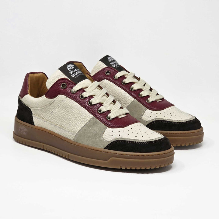 LEWIS PELLE BEIGE BORDEAUX MORO