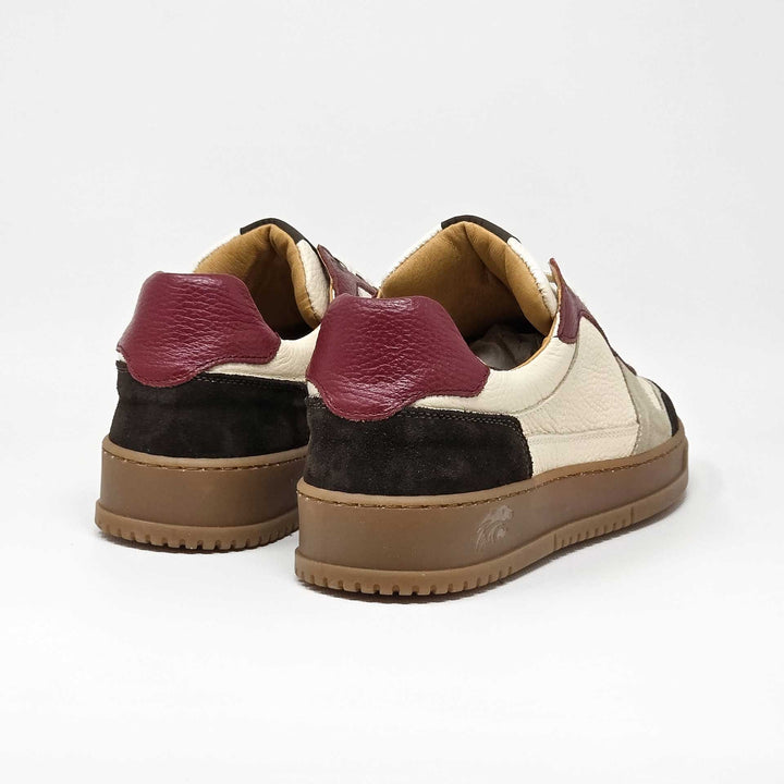 LEWIS PELLE BEIGE BORDEAUX MORO