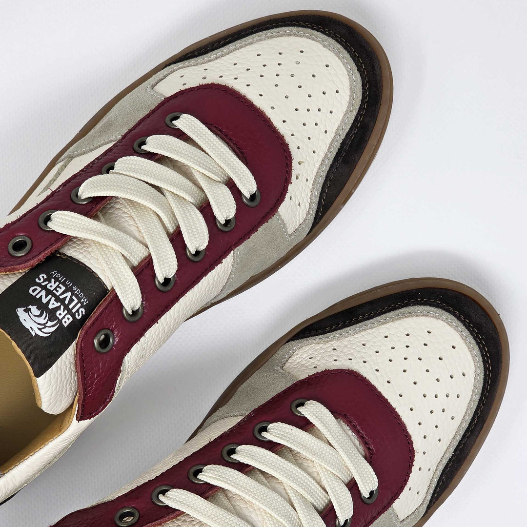 LEWIS PELLE BEIGE BORDEAUX MORO