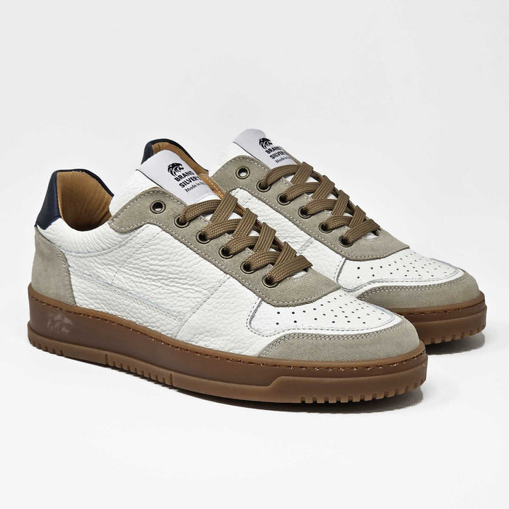 LEWIS PELLE BIANCO BEIGE BLU NAVY