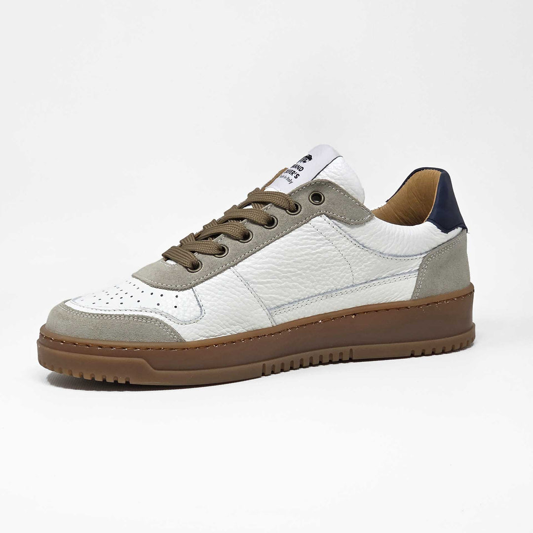 LEWIS PELLE BIANCO BEIGE BLU NAVY