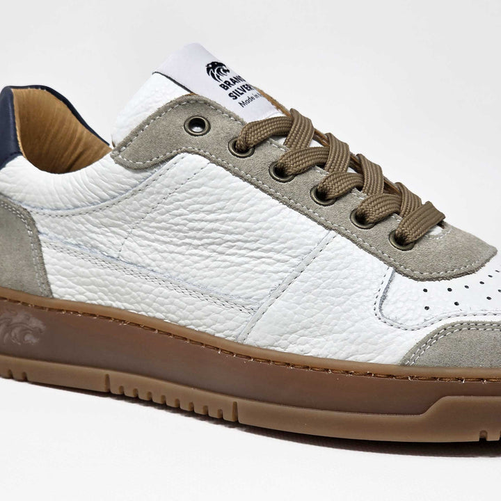 LEWIS PELLE BIANCO BEIGE BLU NAVY