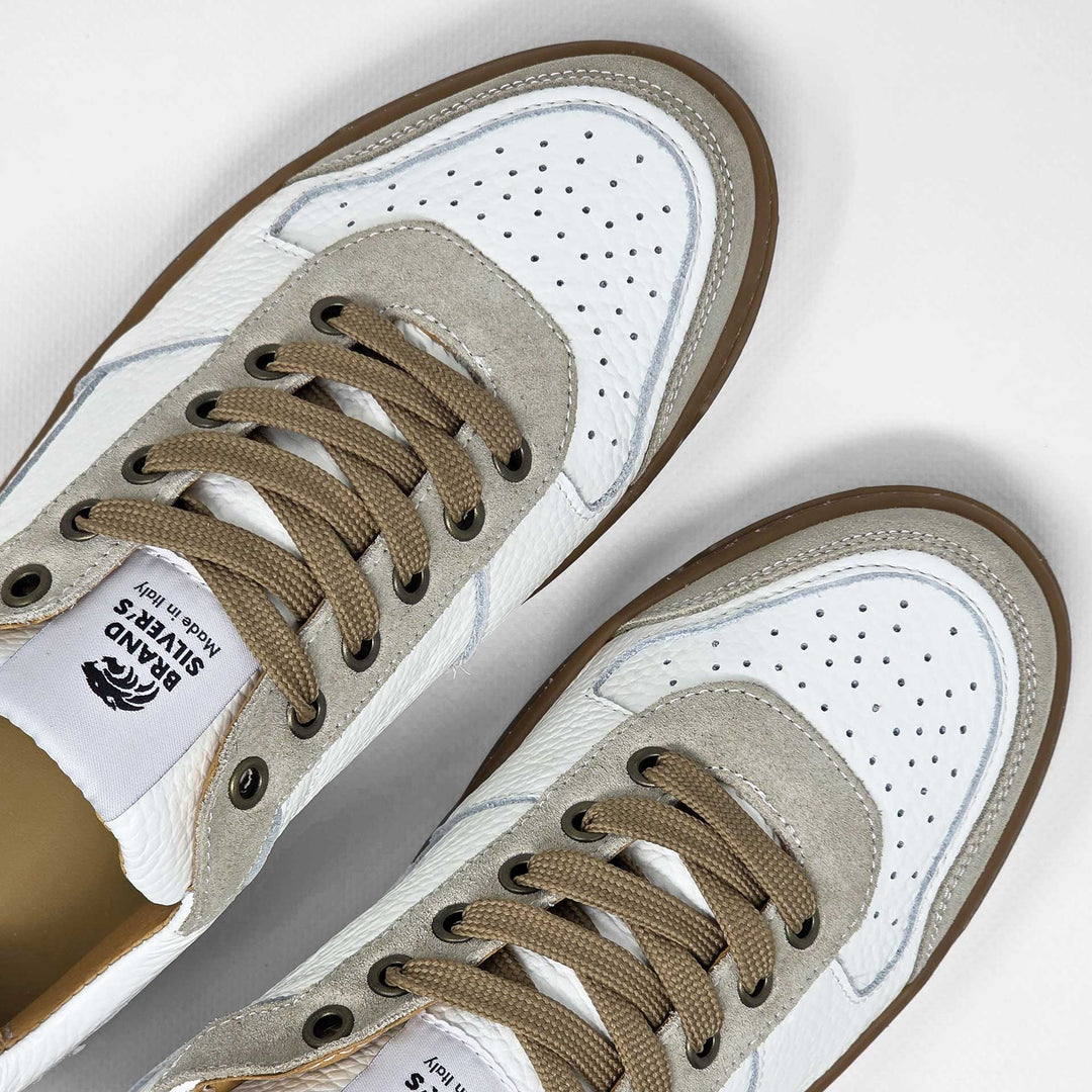 LEWIS PELLE BIANCO BEIGE BLU NAVY