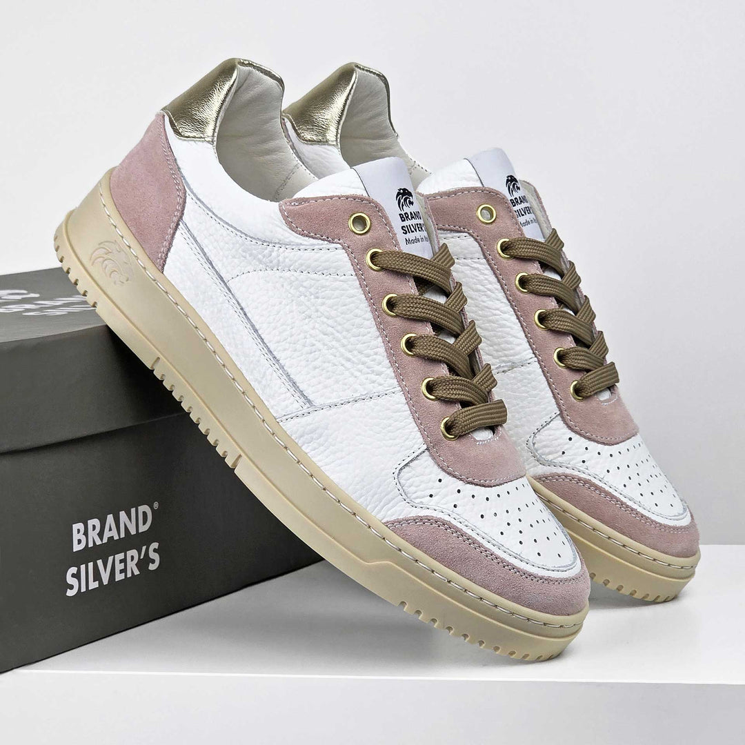 LEWIS PELLE BIANCO ROSA BEIGE ORO