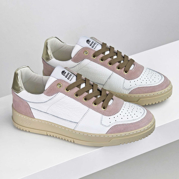 LEWIS PELLE BIANCO ROSA BEIGE ORO