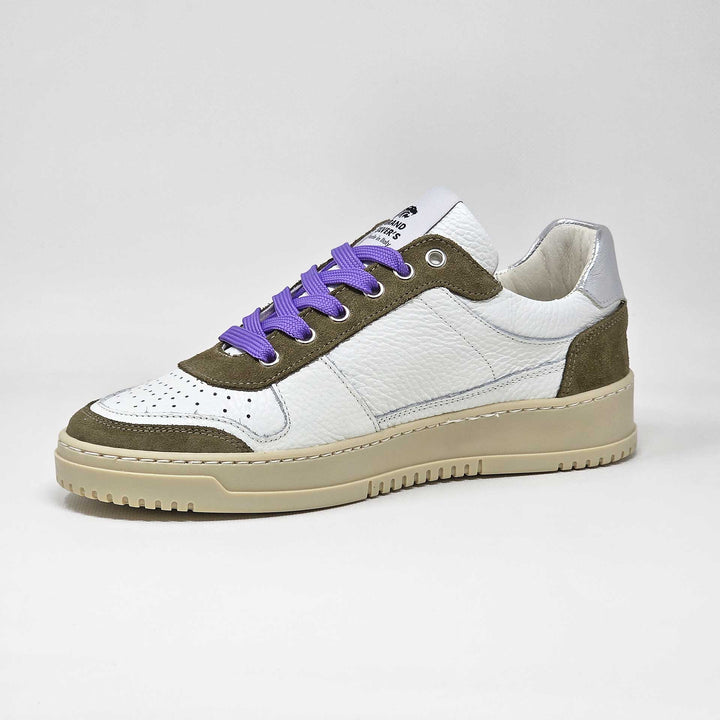 LEWIS PELLE BIANCO TAUPE ARGENTO