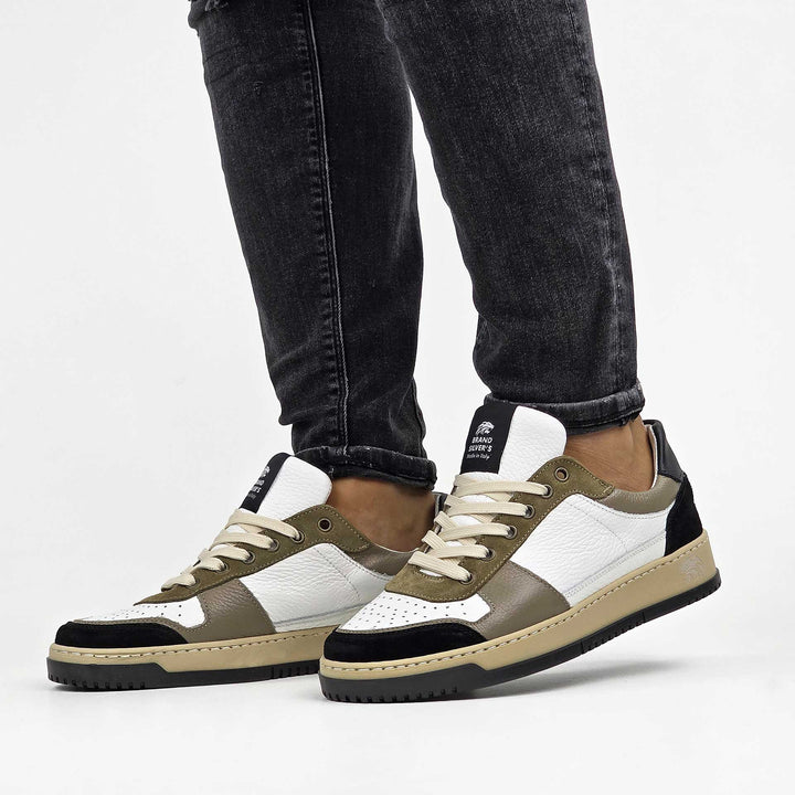 LEWIS SUPERNOVA PELLE BIANCO TAUPE NERO