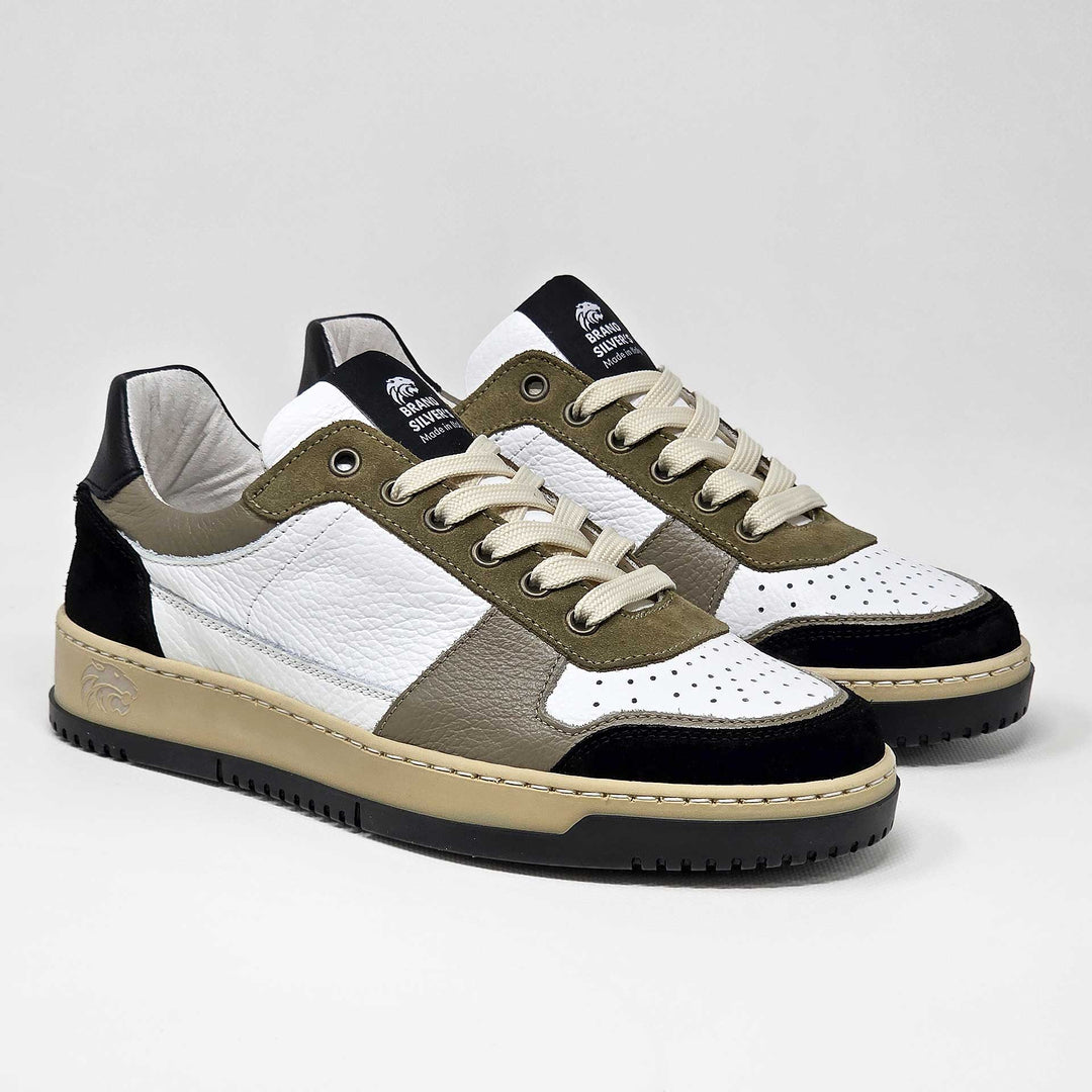 LEWIS SUPERNOVA PELLE BIANCO TAUPE NERO