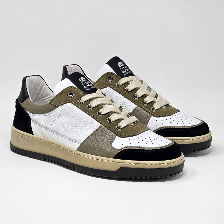 LEWIS SUPERNOVA PELLE BIANCO TAUPE NERO