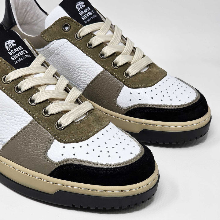 LEWIS SUPERNOVA PELLE BIANCO TAUPE NERO