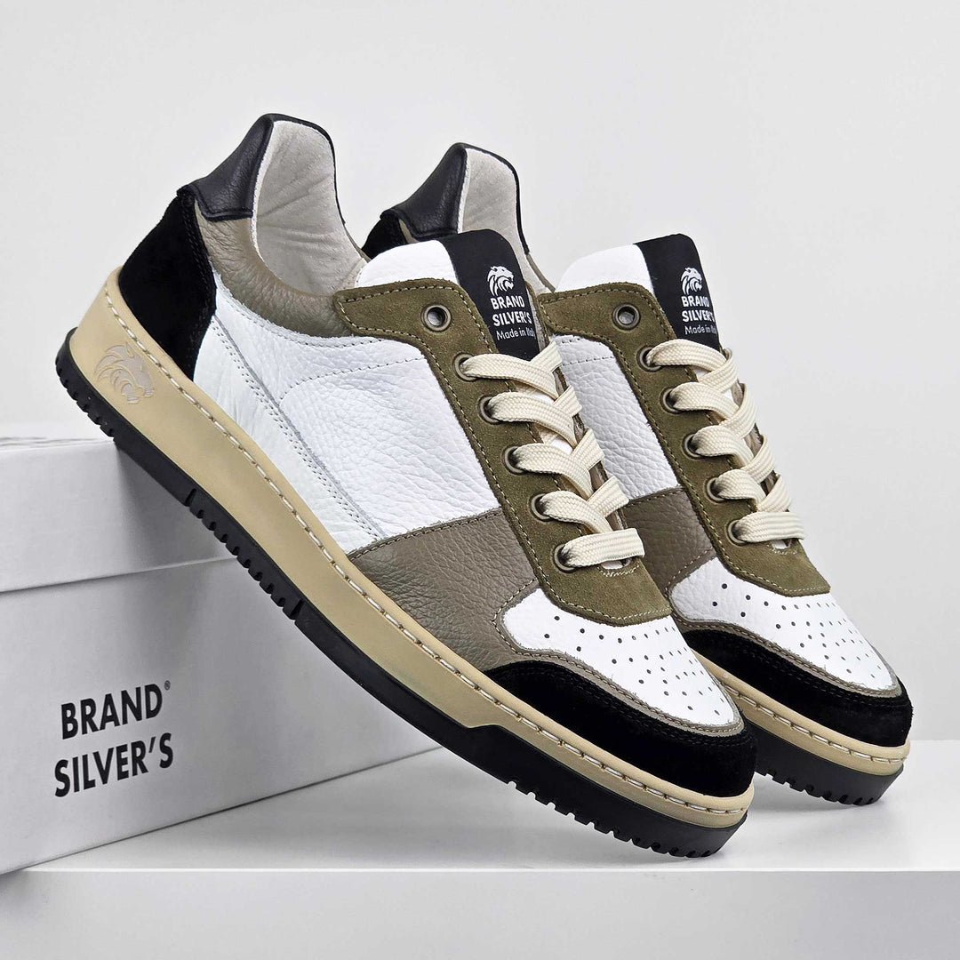 LEWIS SUPERNOVA PELLE BIANCO TAUPE NERO