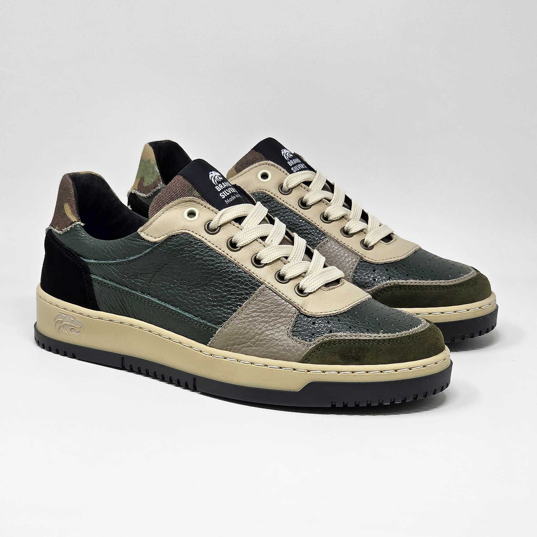 LEWIS SUPERNOVA PELLE VERDE BEIGE CAMOUFLAGE