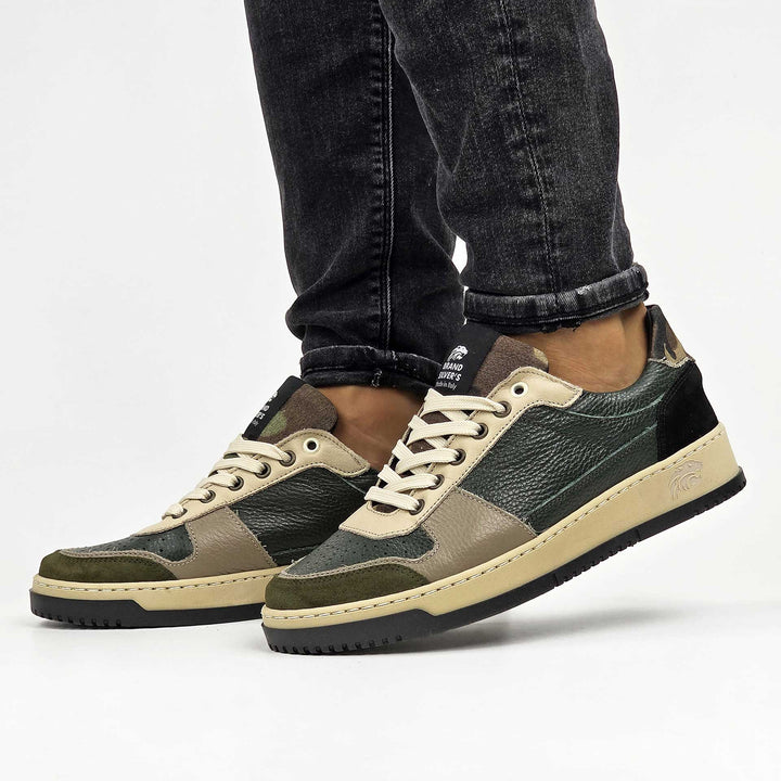 LEWIS SUPERNOVA PELLE VERDE BEIGE CAMOUFLAGE