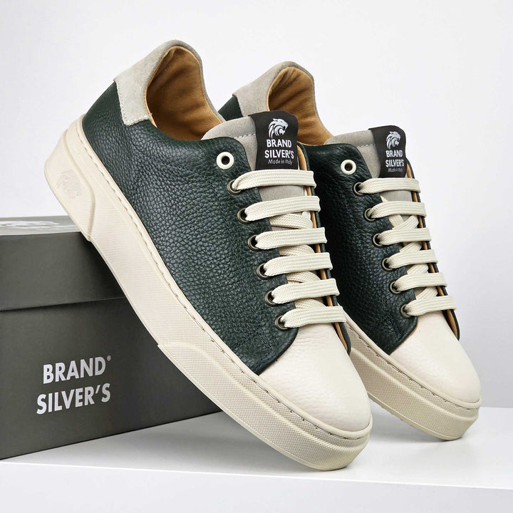 NEVADA PELLE VERDE BLU NAVY BEIGE