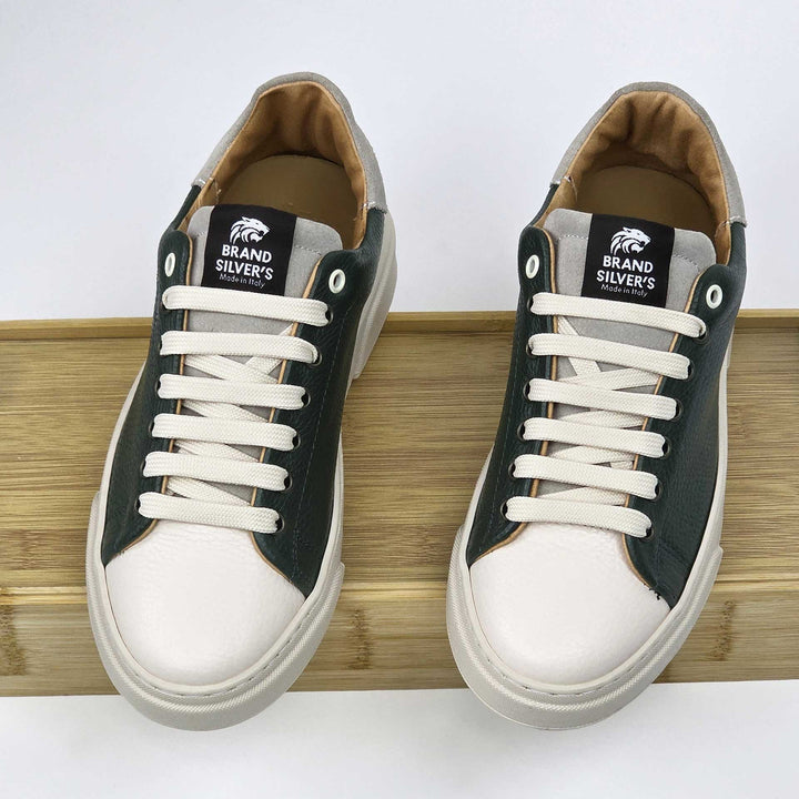 NEVADA PELLE VERDE BLU NAVY BEIGE