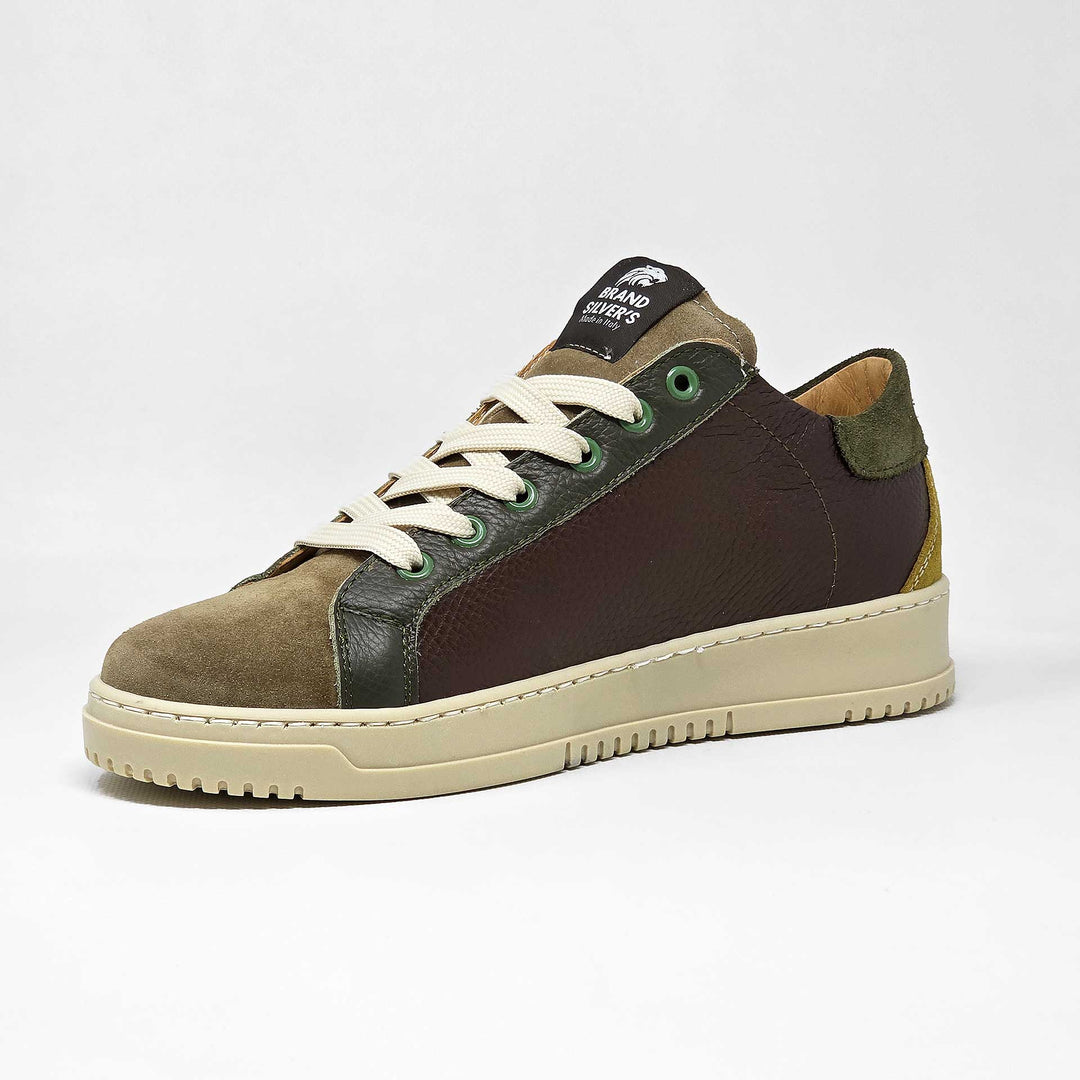 PAUL PELLE CASTAGNA VERDE TAUPE SENAPE