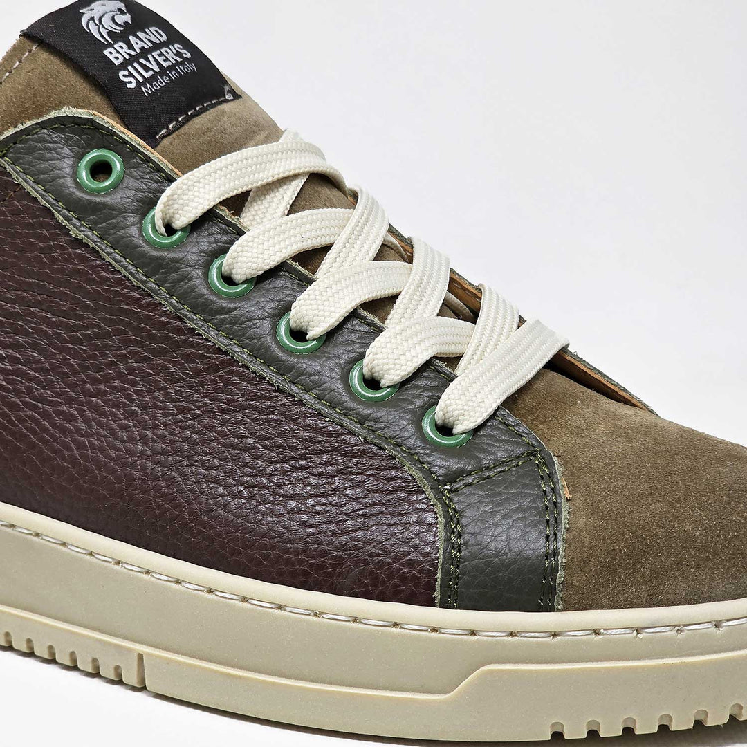 PAUL PELLE CASTAGNA VERDE TAUPE SENAPE