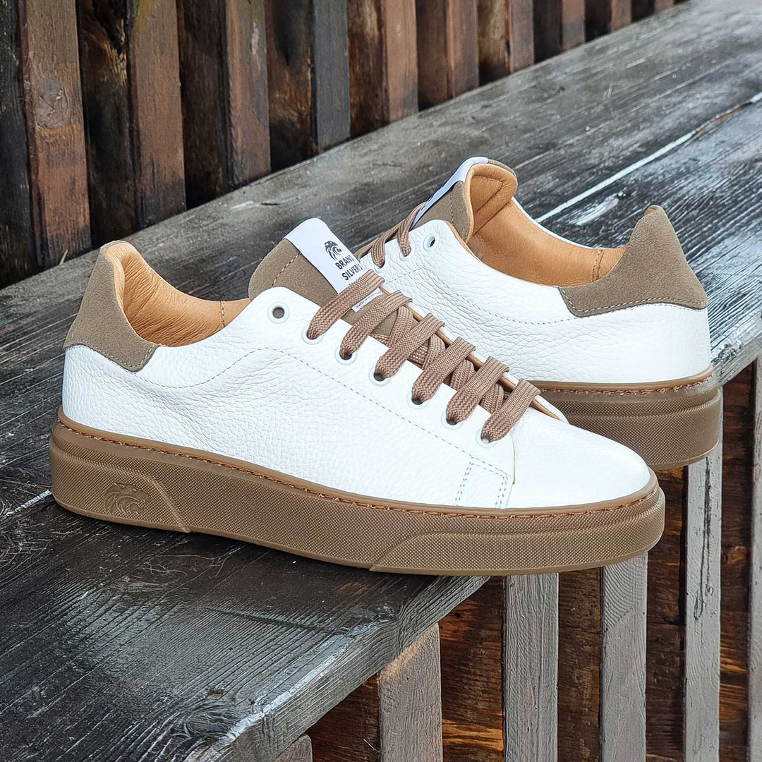 NEVADA PELLE BIANCO TAUPE