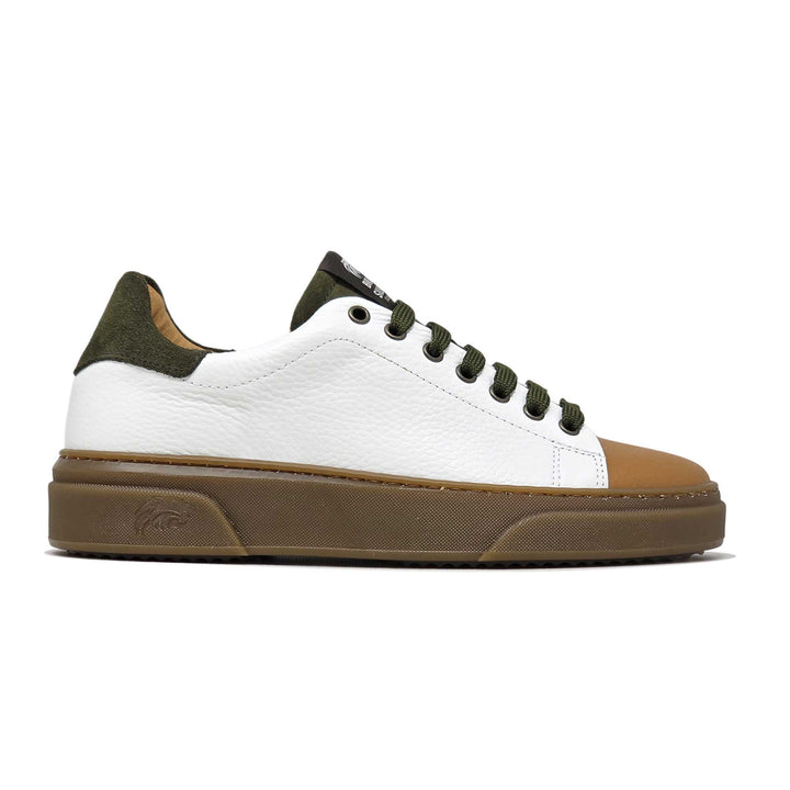 NEVADA PELLE BIANCO VERDE CUOIO