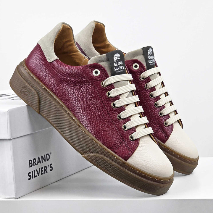 NEVADA PELLE BORDEAUX BEIGE