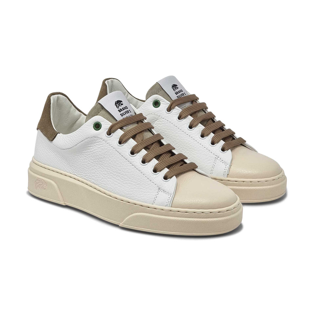 NEVADA PELLE BIANCO BEIGE TAUPE