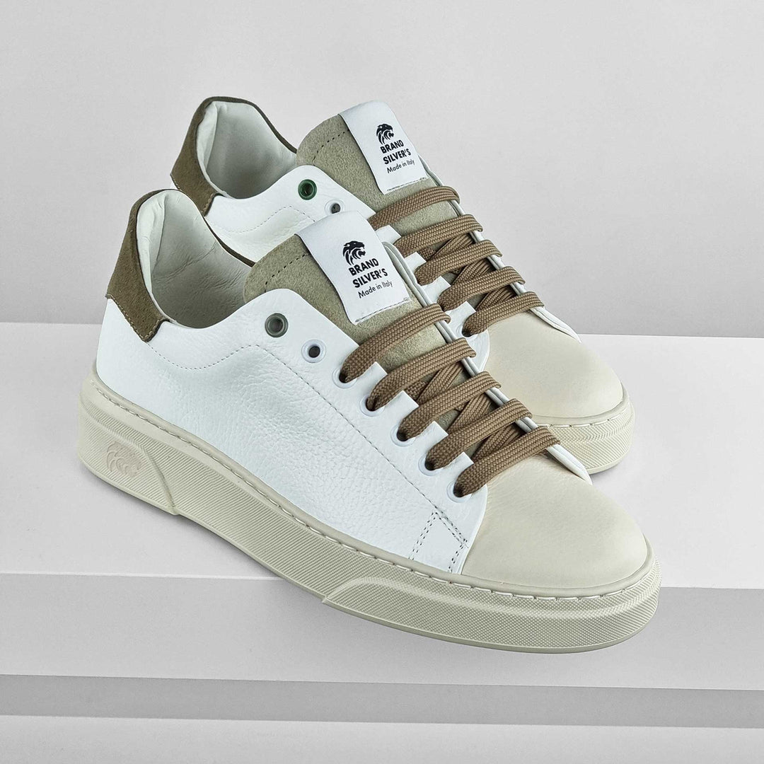 NEVADA PELLE BIANCO BEIGE TAUPE