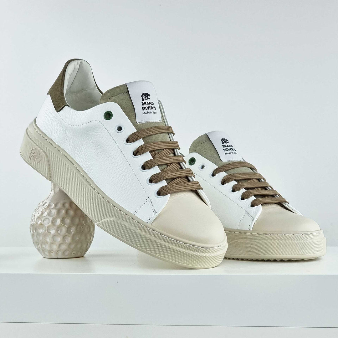 NEVADA PELLE BIANCO BEIGE TAUPE