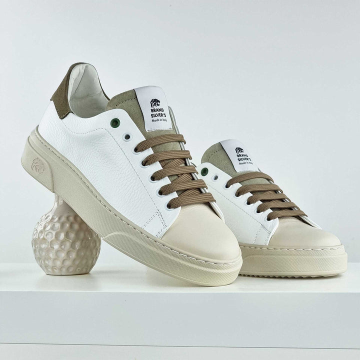 NEVADA PELLE BIANCO BEIGE TAUPE