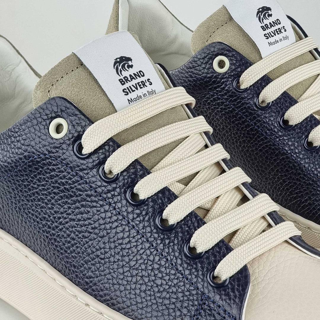 NEVADA PELLE VERDE BLU NAVY BEIGE