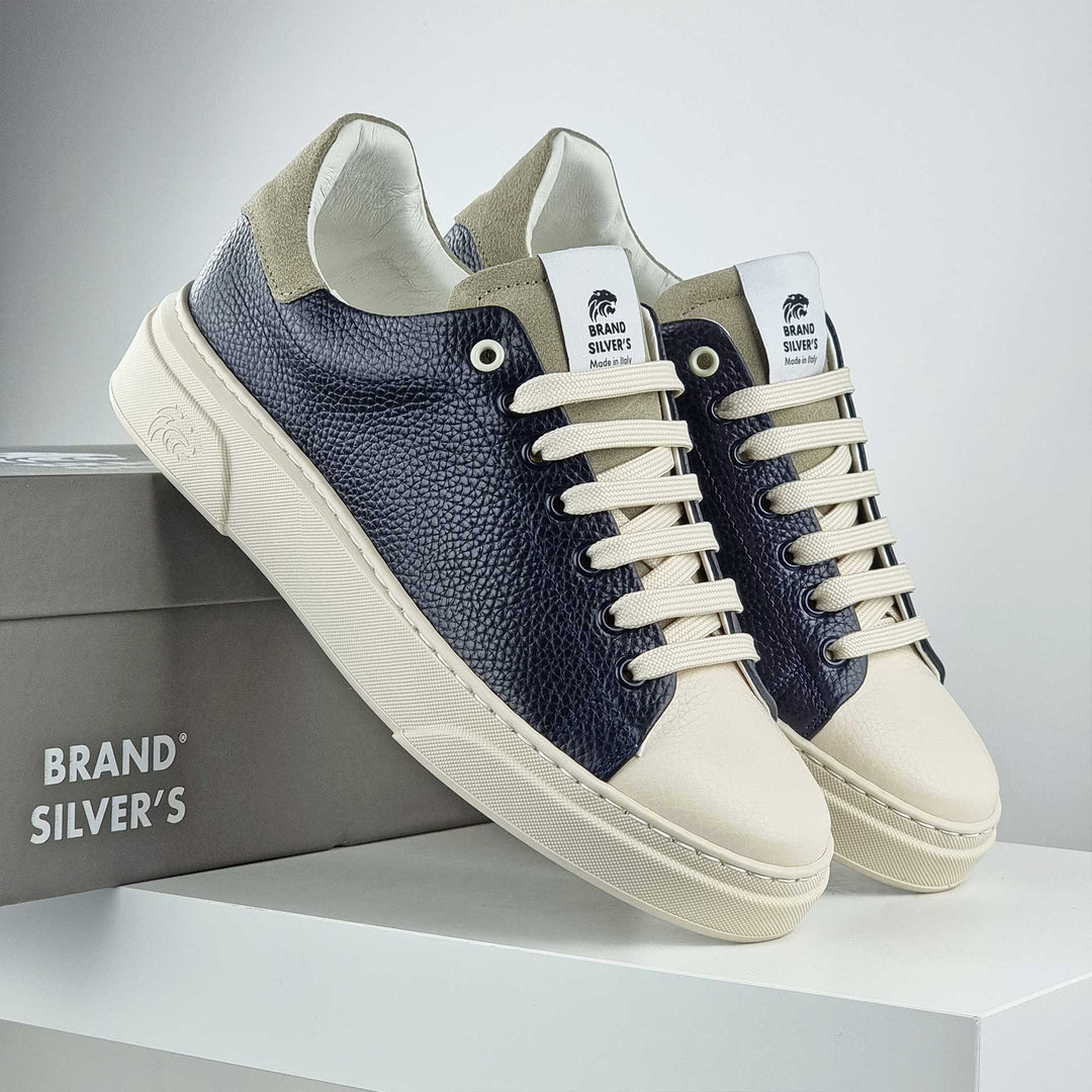 NEVADA PELLE VERDE BLU NAVY BEIGE