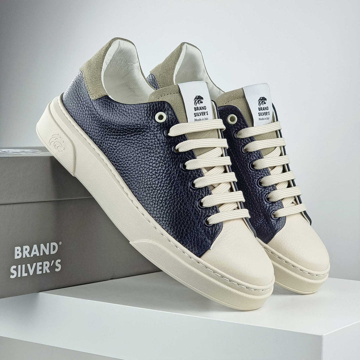 NEVADA PELLE VERDE BLU NAVY BEIGE