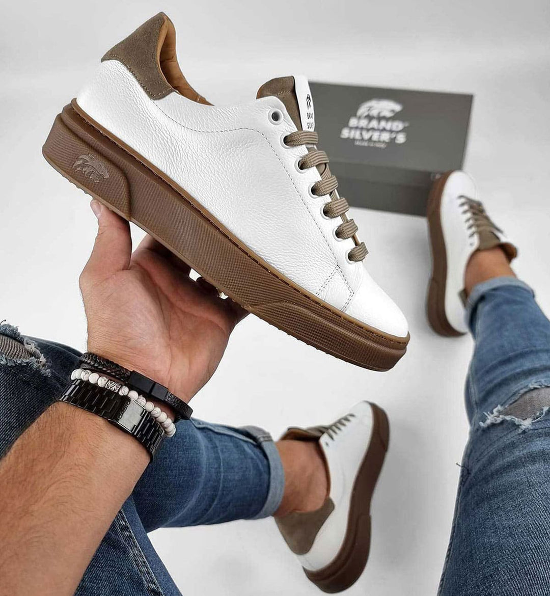 NEVADA PELLE BIANCO TAUPE