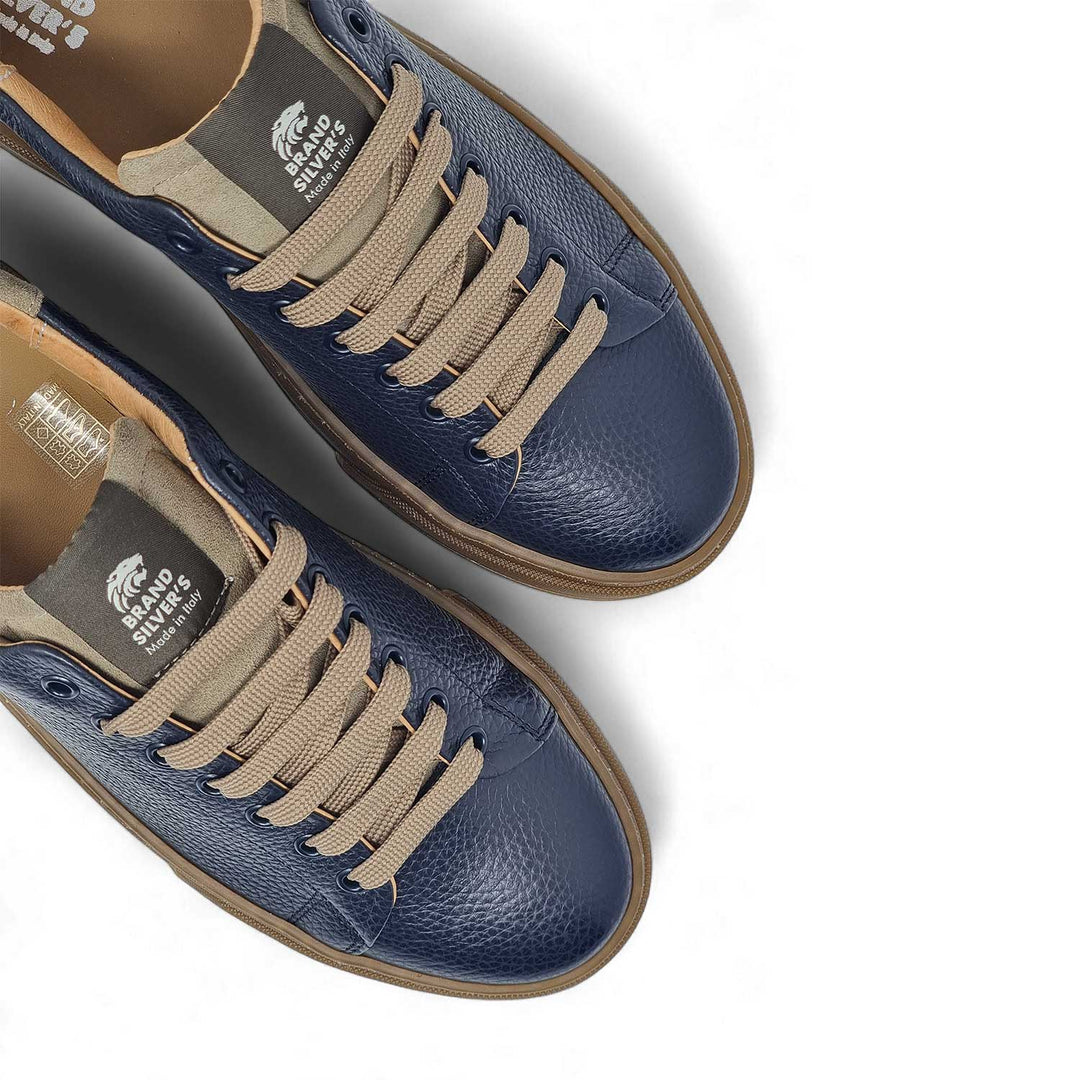 NEVADA PELLE BLU NAVY TAUPE