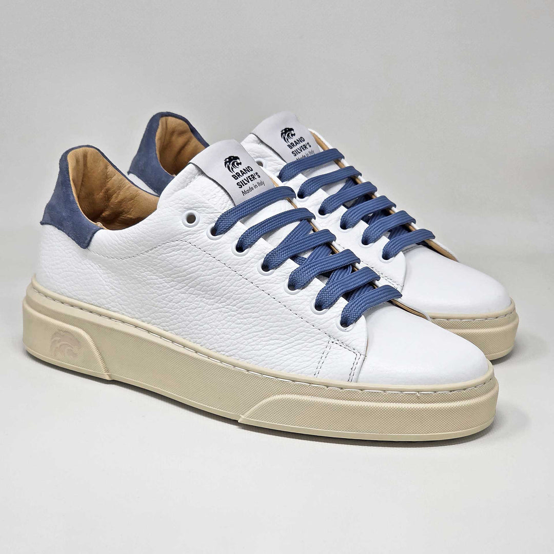NEVADA PELLE BIANCA CAMOSCIO JEANS