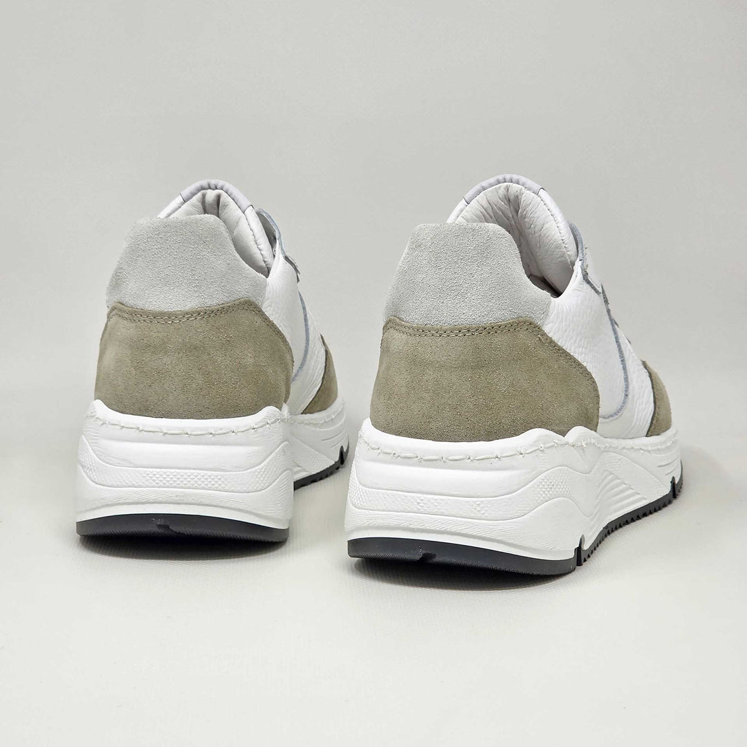 AURORA PELLE BIANCA CAMOSCIO BEIGE