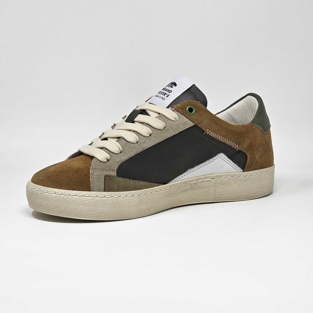 EVAN VERDE CUOIO BEIGE BIANCO