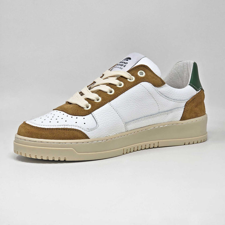 LEWIS BASIC PELLE BIANCA CUOIO VERDE