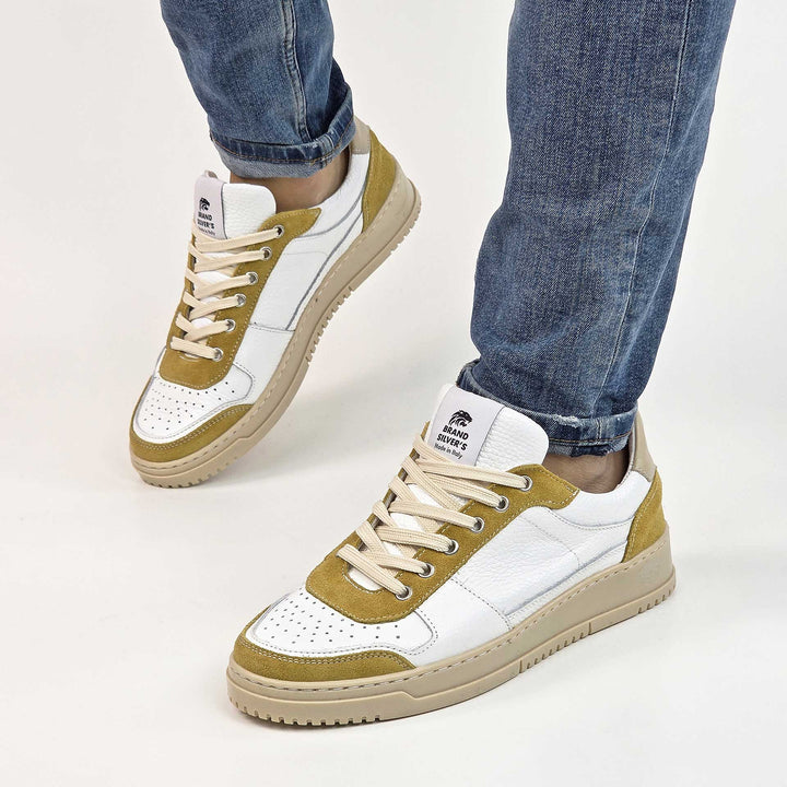 LEWIS BASIC PELLE BIANCA BEIGE SENAPE