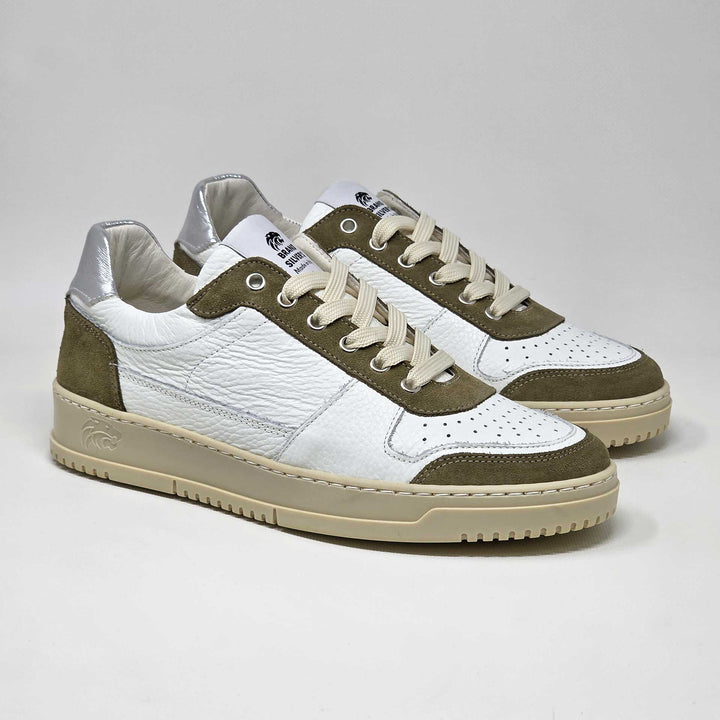 LEWIS PELLE BIANCO TAUPE ARGENTO
