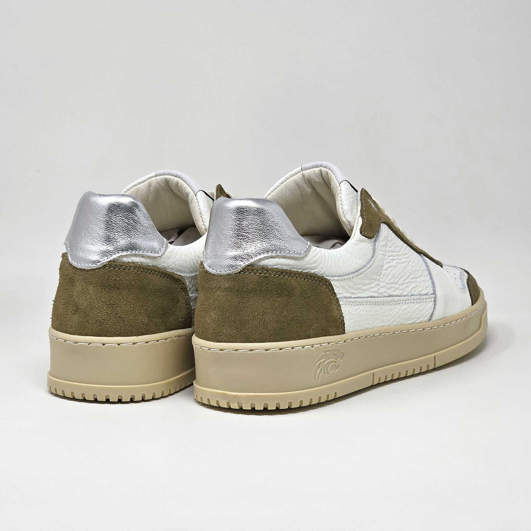 LEWIS PELLE BIANCO TAUPE ARGENTO