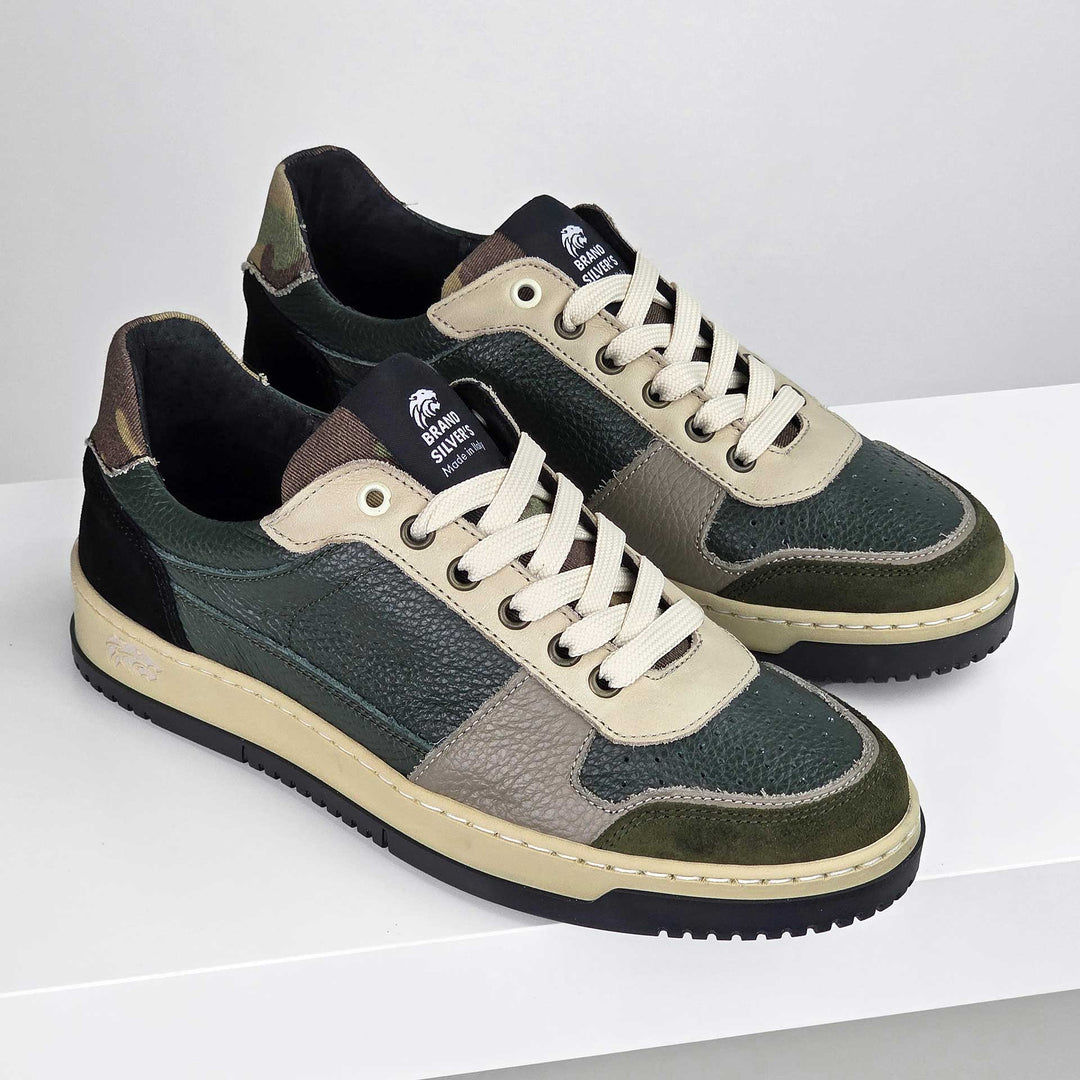 LEWIS SUPERNOVA PELLE VERDE BEIGE CAMOUFLAGE