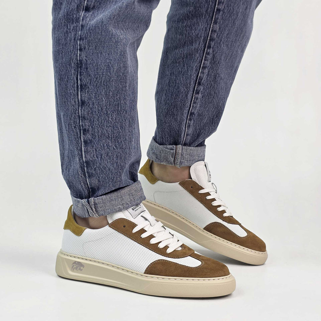 MILES CUIR BEIGE BLANC JEANS EVA LIGHT
