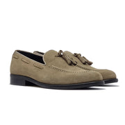 Mocassino Capri con Nappine Camoscio Taupe
