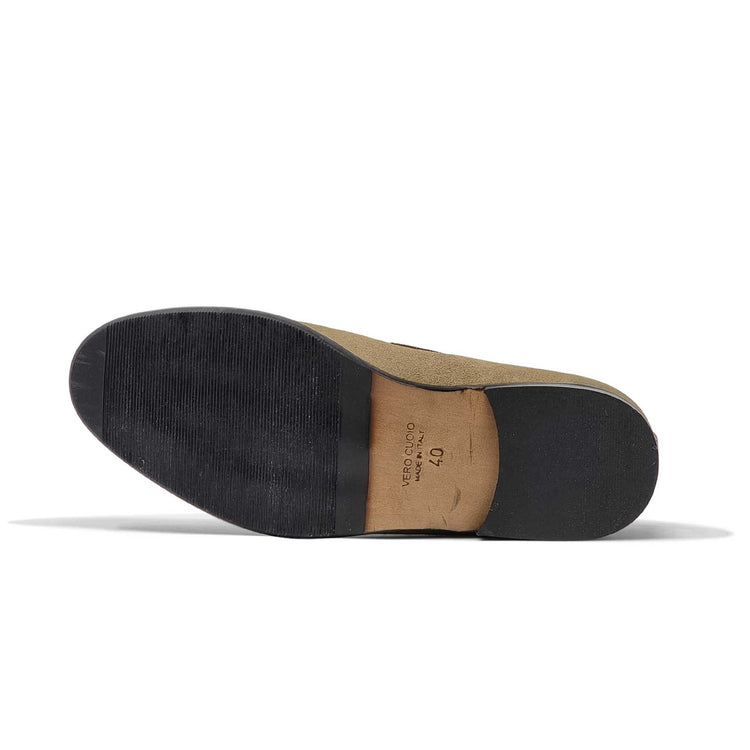 Mocassino Capri con Nappine Camoscio Taupe
