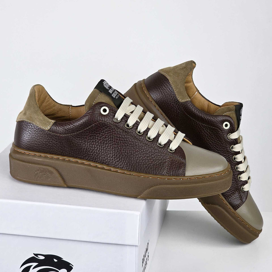 NEVADA PELLE CASTAGNA TAUPE BEIGE